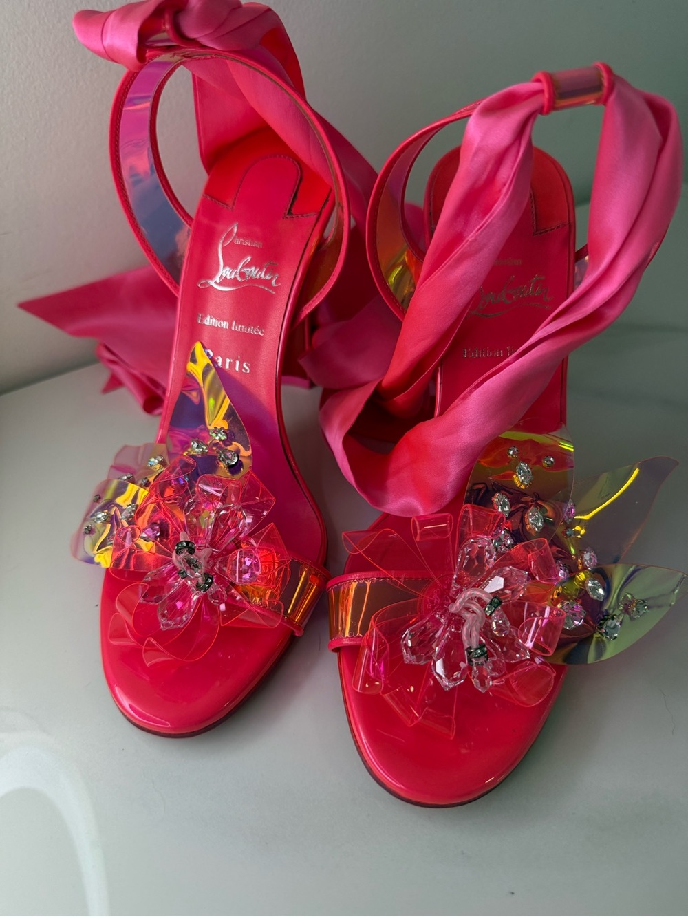 RARE Christian Louboutin Alyah du Désert 100 Édition Limitée Size 39 - Picture 2 of 12